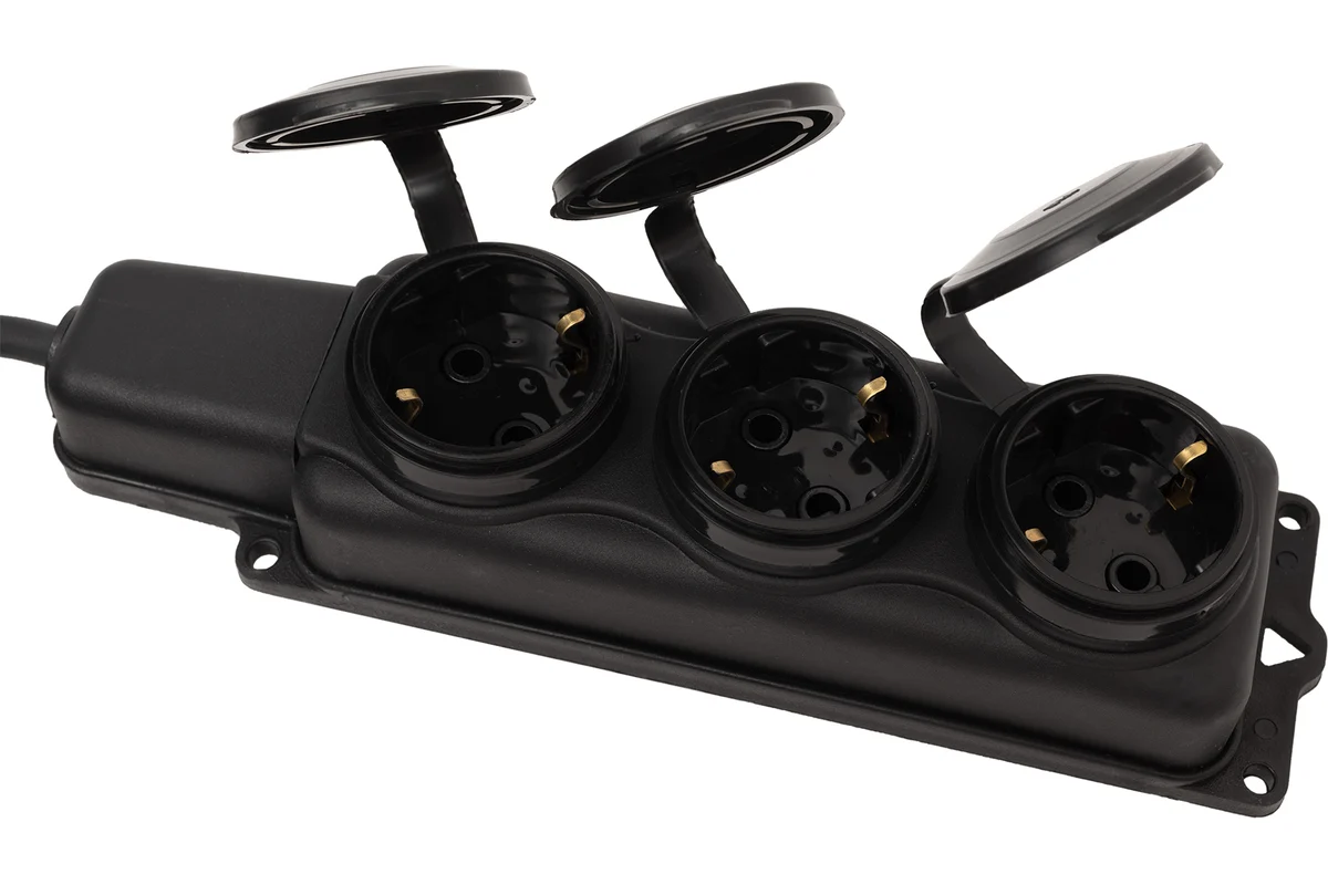 Удлинитель силовой 13 м (3 розетки, Ø 8 мм, морозостойкий, IP44) — изображение 3