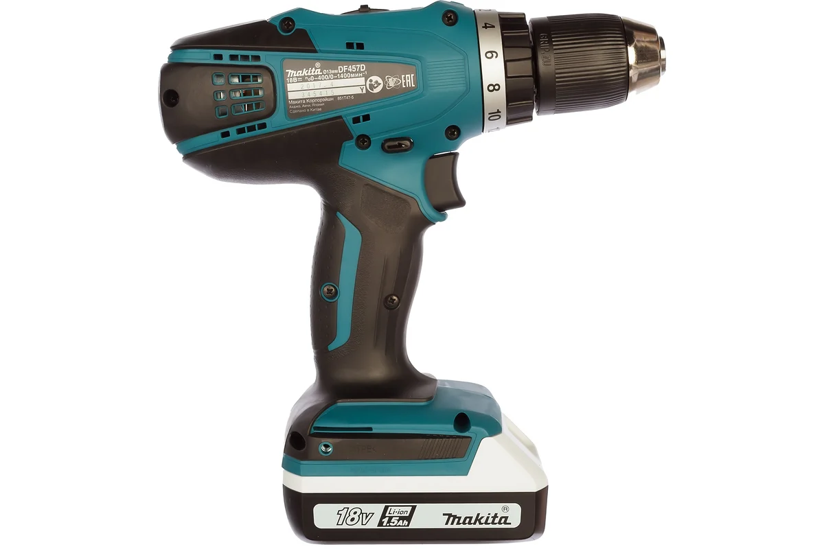 Аккумуляторная дрель-шуруповёрт Makita DF457D — изображение 4